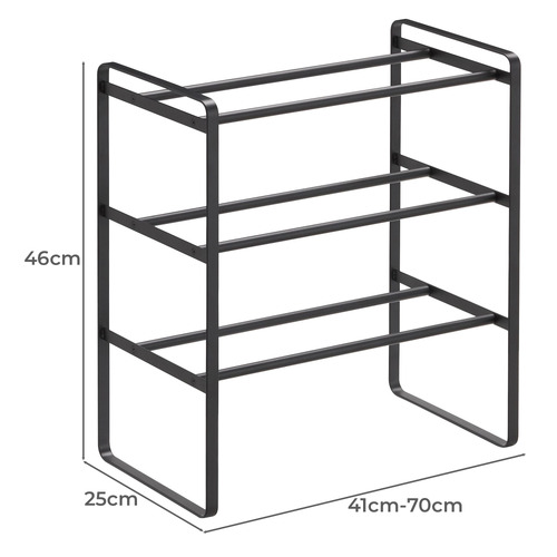 Yamazaki Tower 3 Tier Extendable Shoe Rack Temple Webster